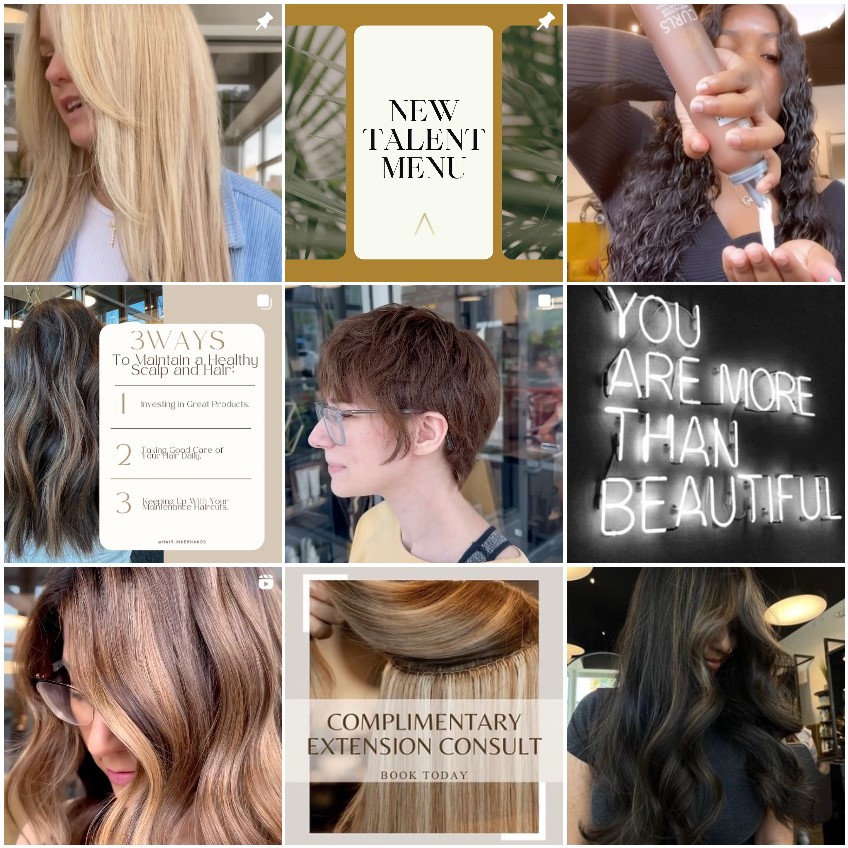 social media for a salon