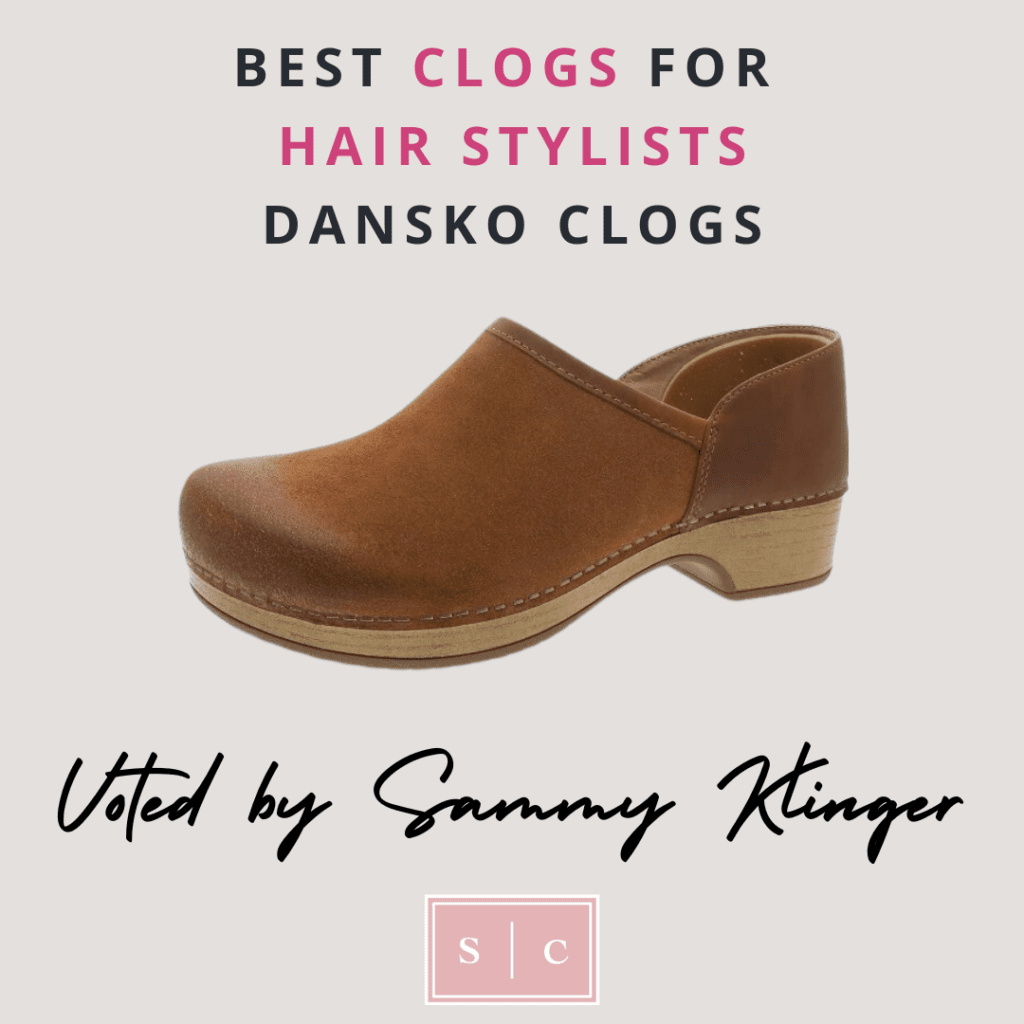 A pair of best shoes for hairdressers with arch support and slip resistant sole