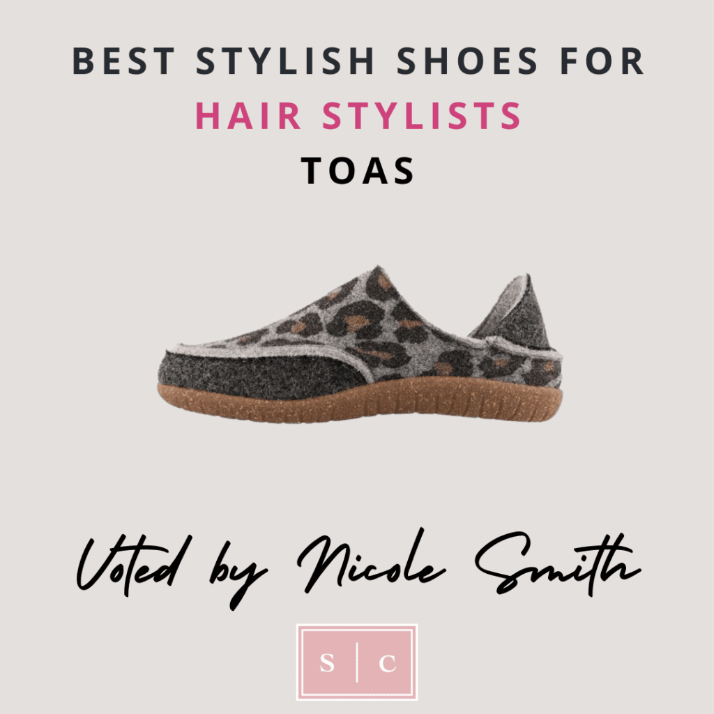 stylish hairdresser shoes