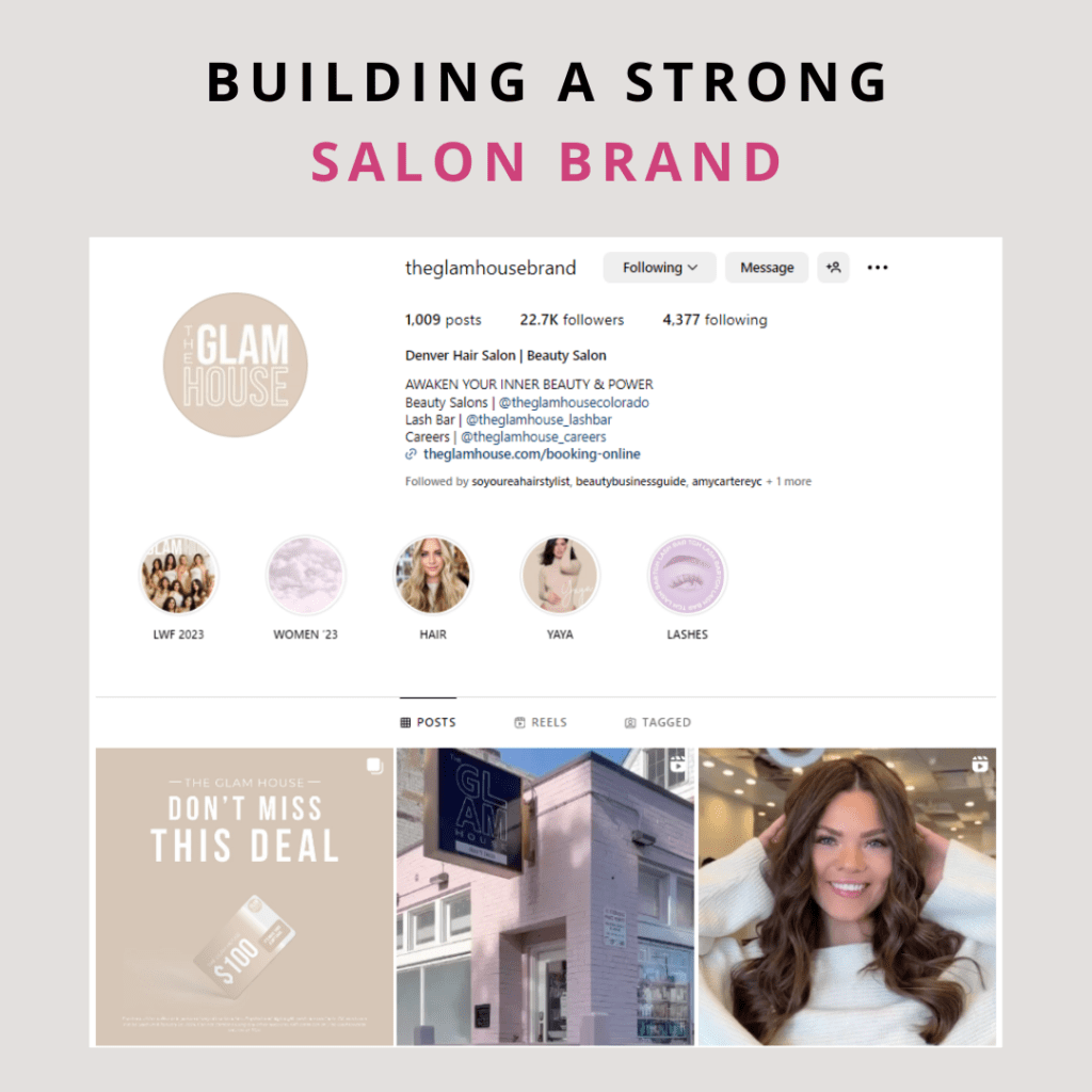 famous salon instagram bios