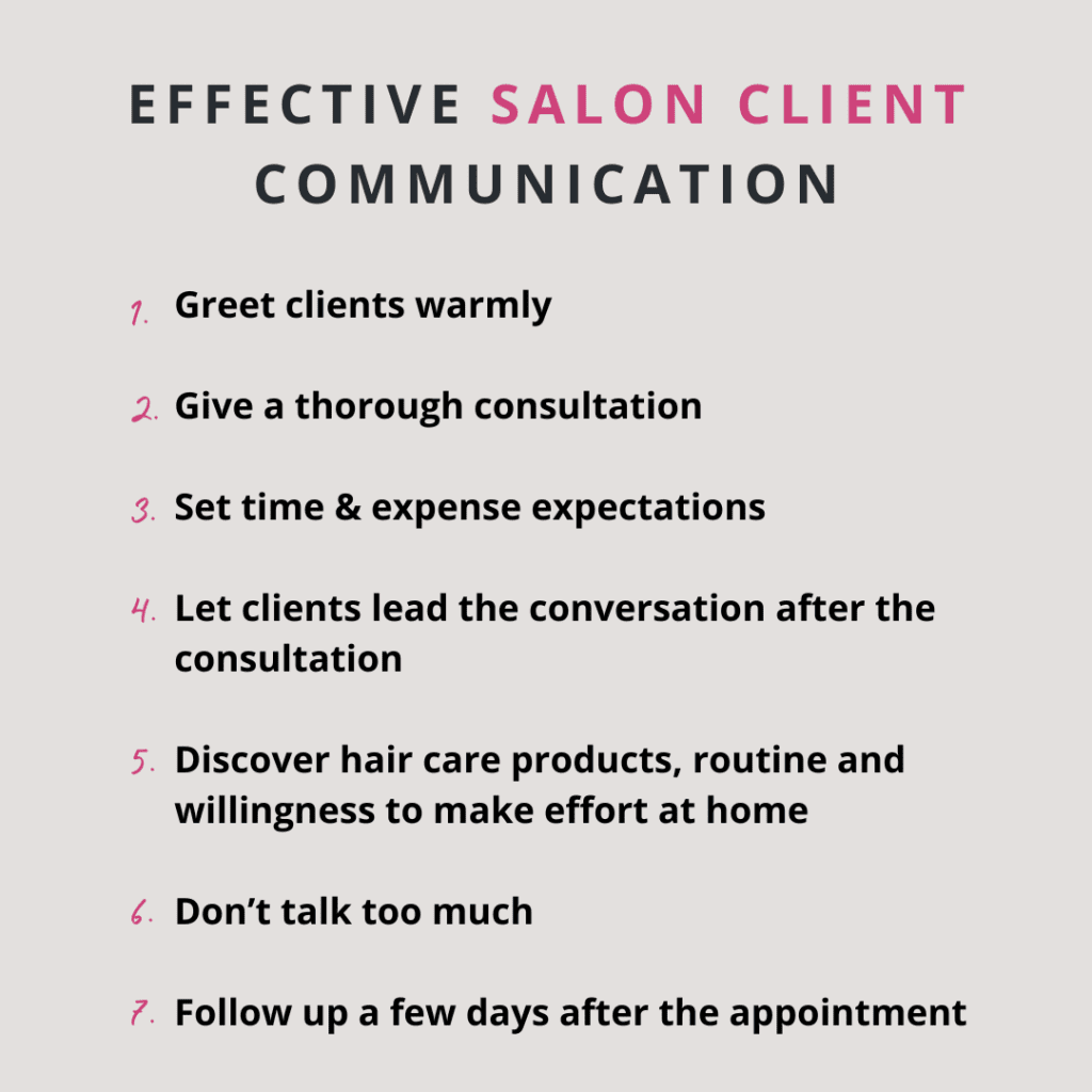 how to please salon clients
