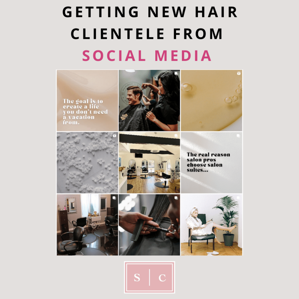 salon client building on social media