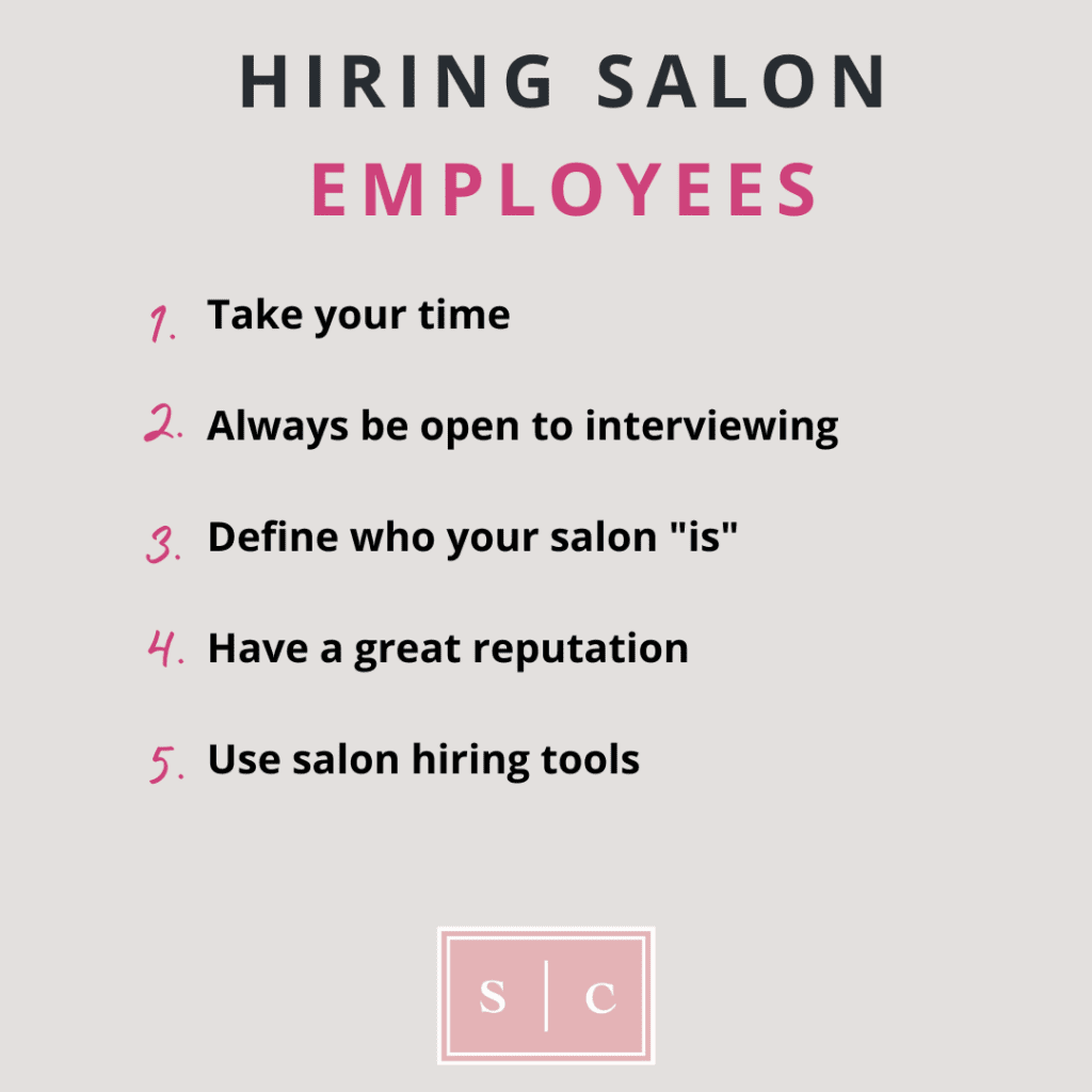 salon hiring tools