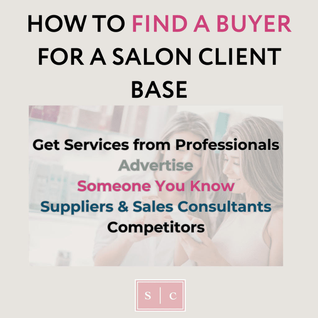 ways to find a person to buy a salon client list