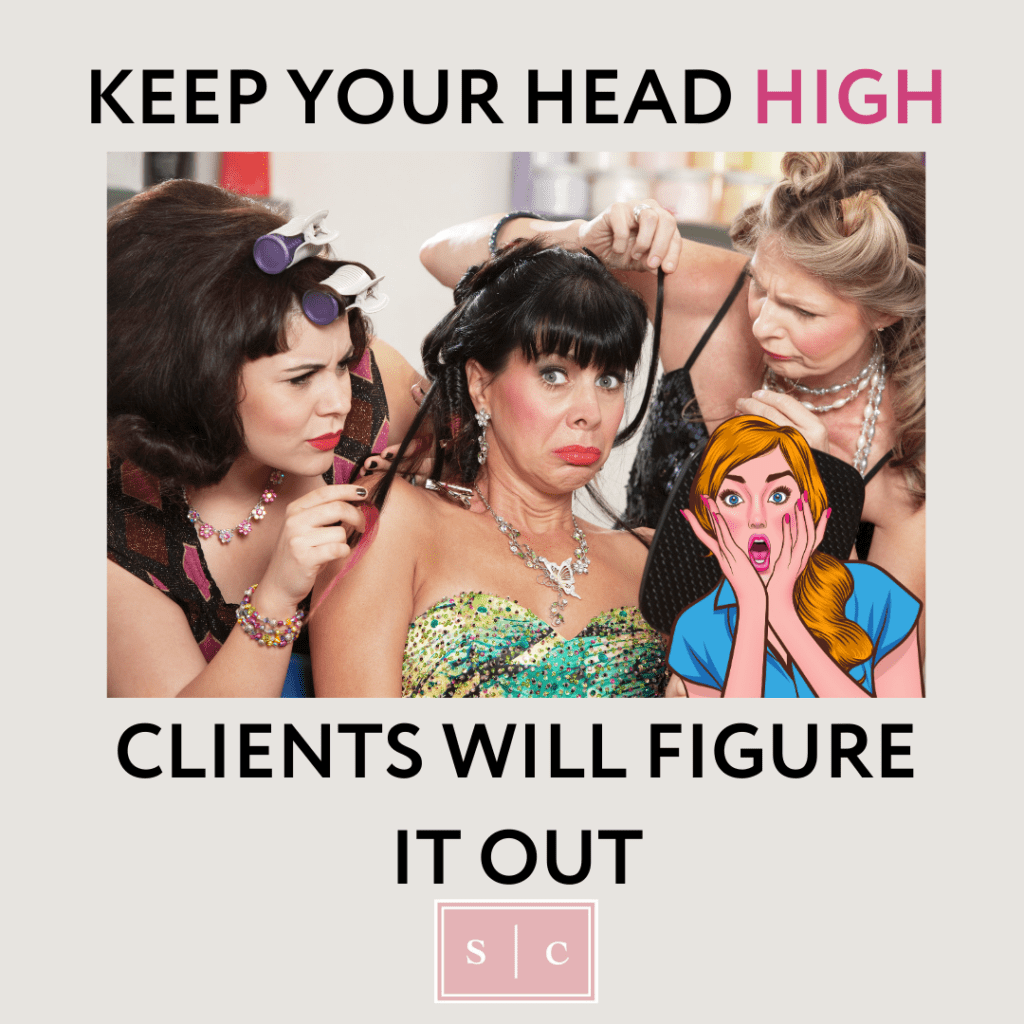 photo of unlicenesed cosmetologists performing hair services