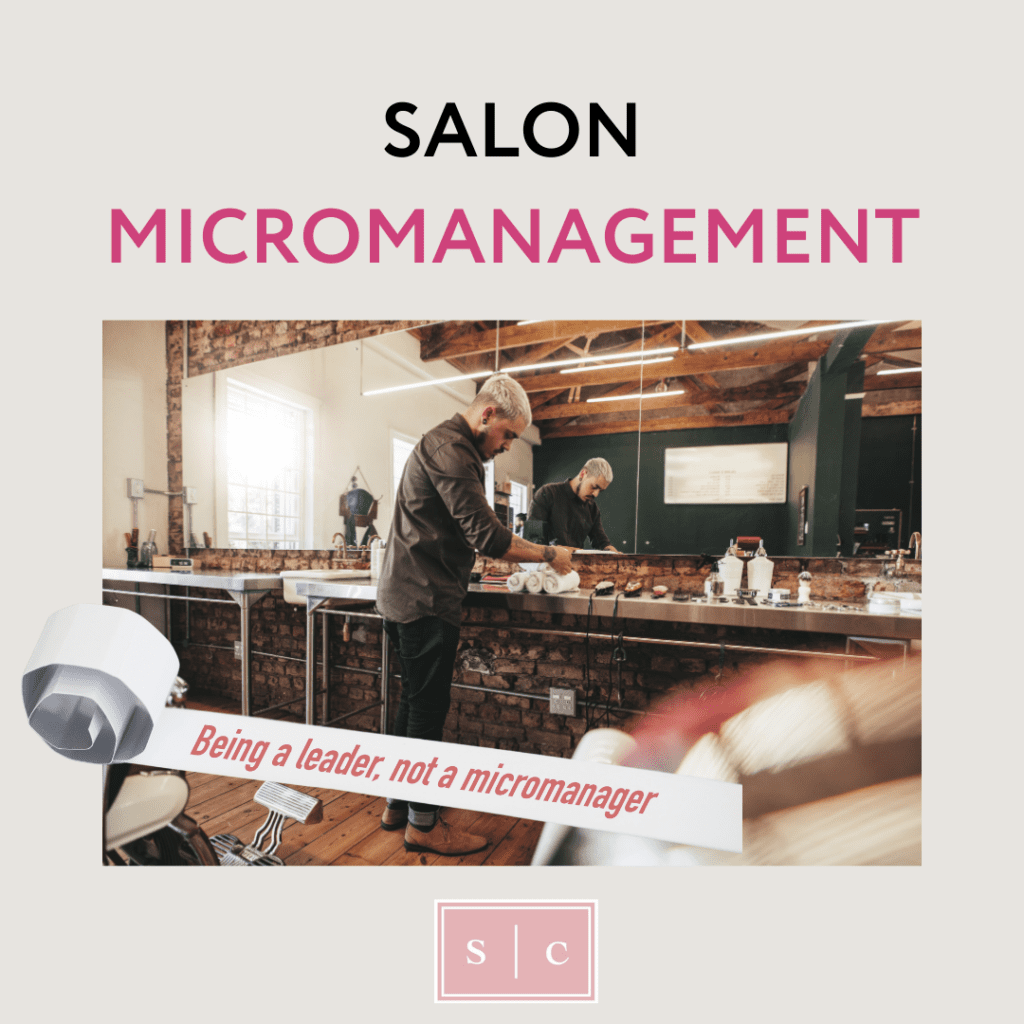photo showing a strong salon leader that does not micromanage their team