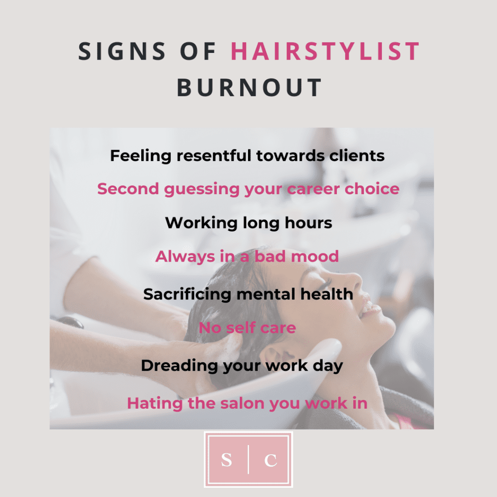 how hairstylist know they feel burned out