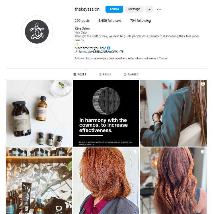 fun salons on social media