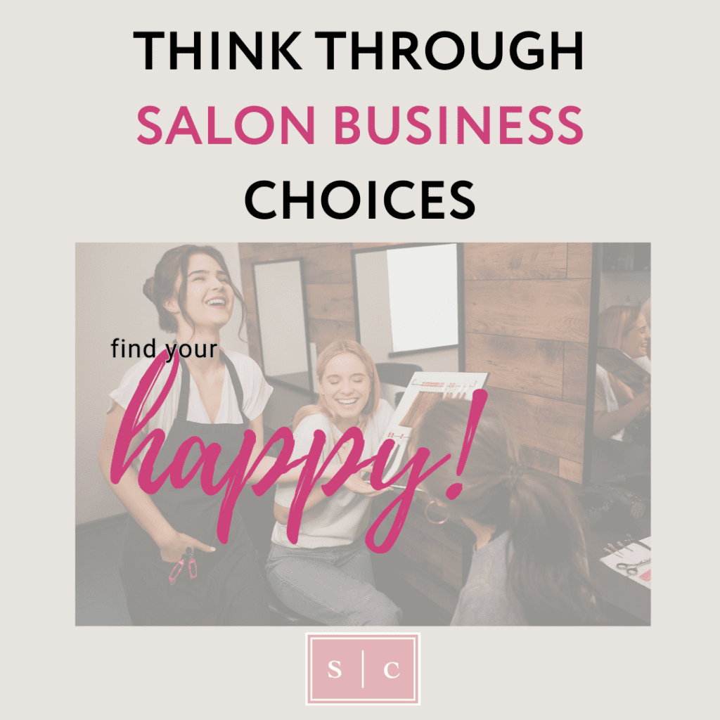 photo showing a hair stylist who made the right choice in salon employment