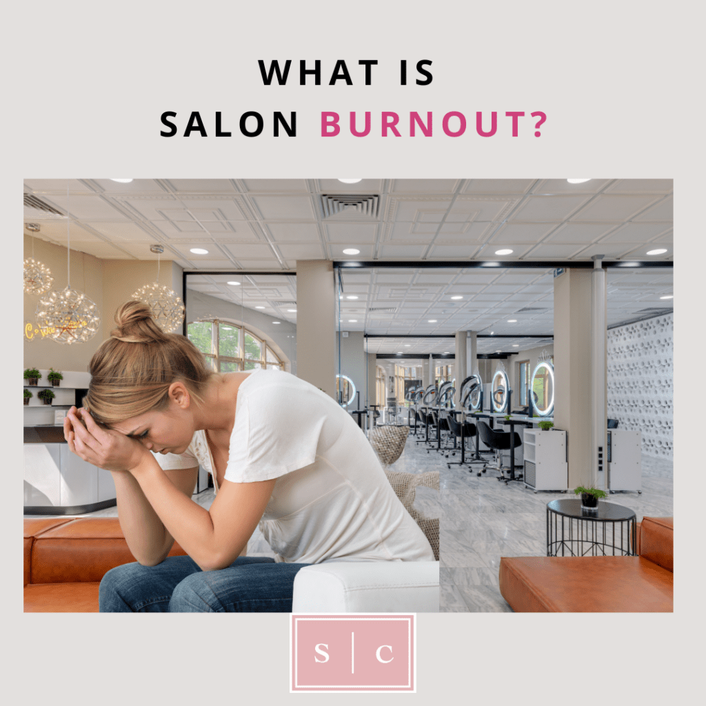 photo of a hairdresser who is tired of working in a salon