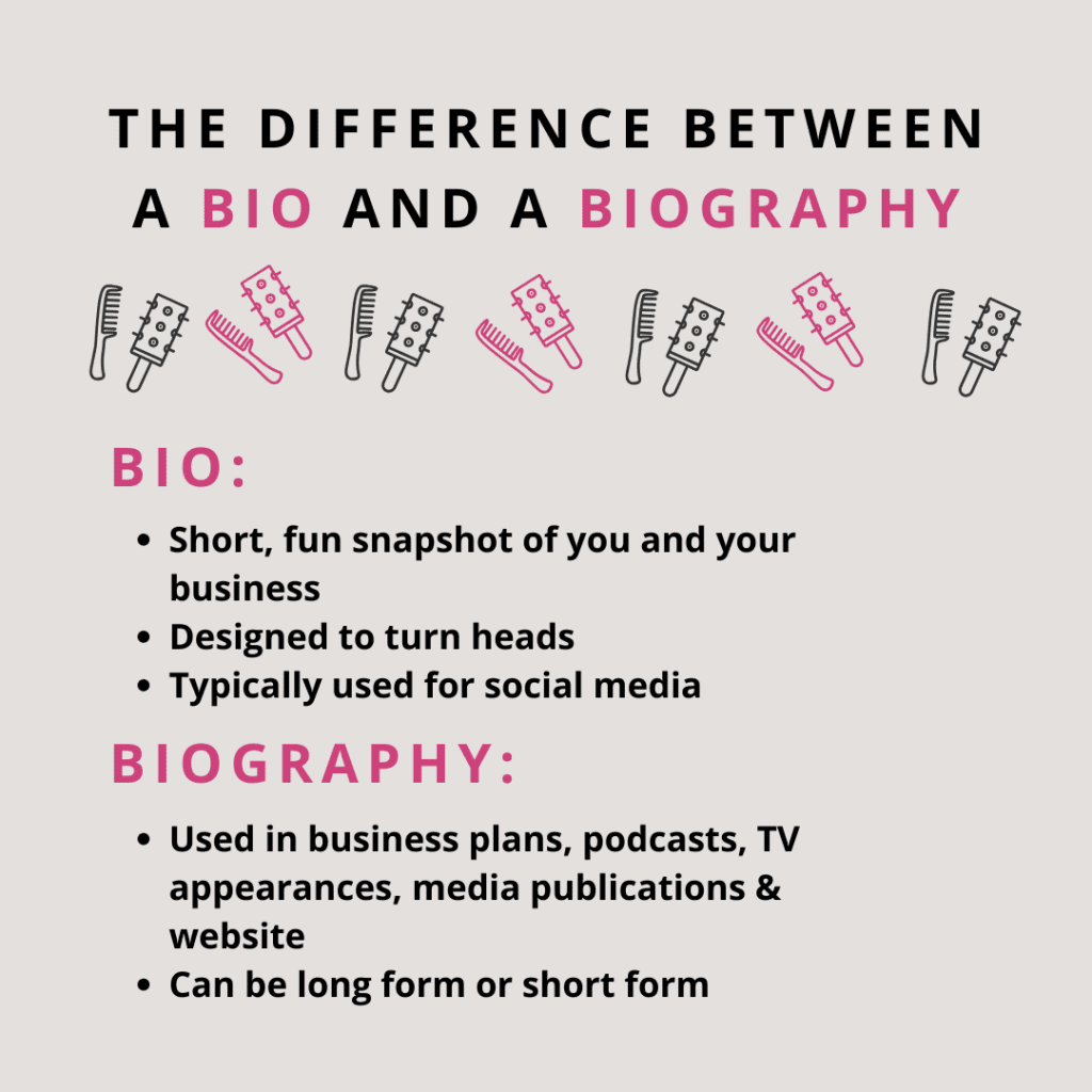 what is a hairstylist biography?
