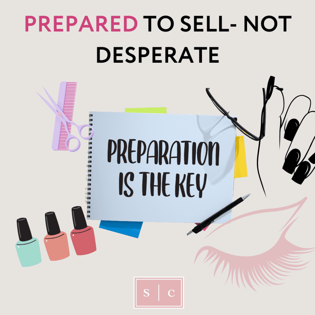 photo demonstrating the importance of preparing a beauty business to be sold